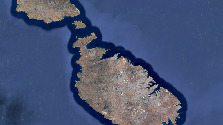 Zdjęcie satelitarne Malty