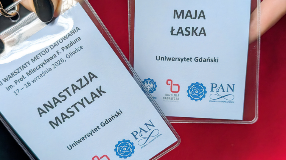 Identyfikatory uczestników - Anastazja i Maja