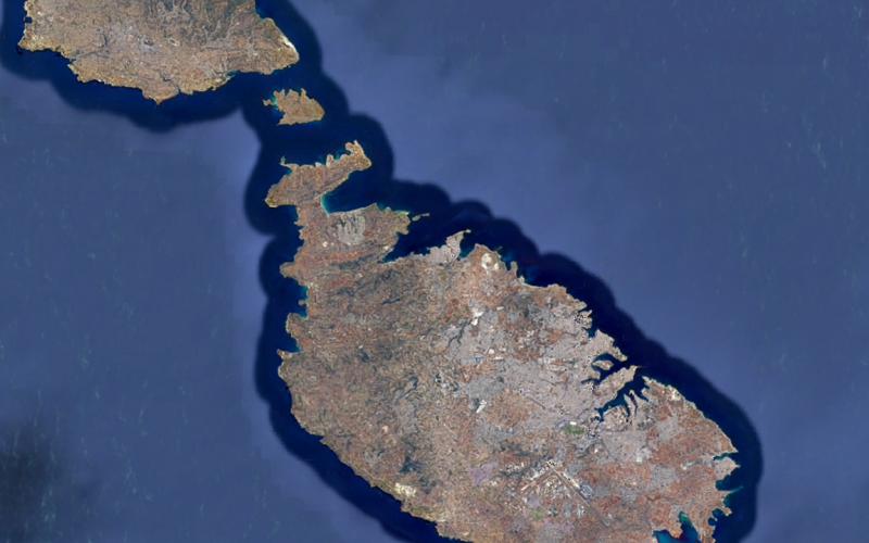 Zdjęcie satelitarne Malty