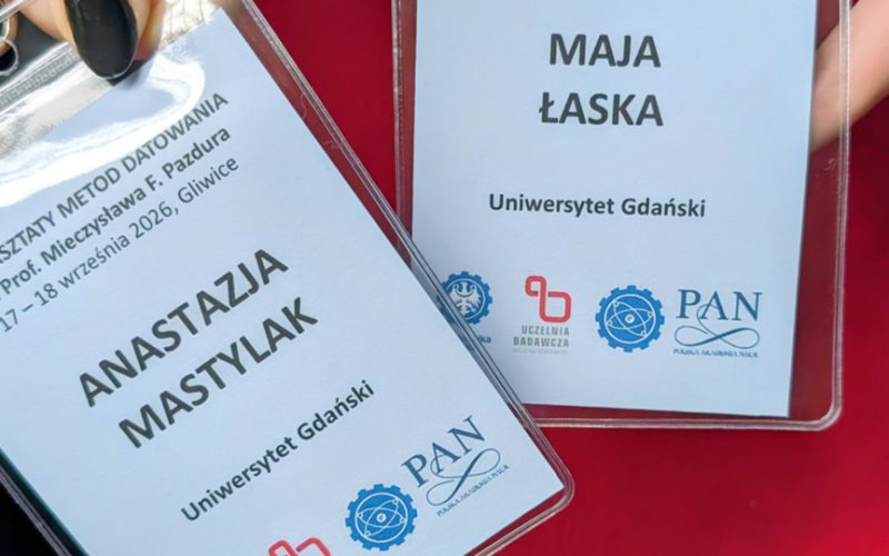 Identyfikatory uczestników - Anastazja i Maja